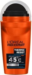 L'Oreal Paris Men Expert Thermic Resist roll-on deodorant meestele 50 ml hind ja info | Deodorandid | hansapost.ee