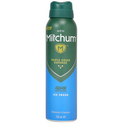 Higistamisvastane spreideodorant Mitchum Ice Fresh 48 hr meestele 150 ml hind ja info | Deodorandid | hansapost.ee