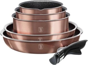 Berlinger Haus Metallic Line Rose Gold Набор посуды, 12 предметов цена и информация | Кастрюли, скороварки | hansapost.ee