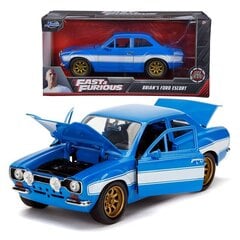 Auto Kiired ja vihased Briano Ford Escort 1974 a. 1:24 hind ja info | Mänguasjad poistele | hansapost.ee