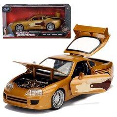 Auto Kiired ja vihased Toyota Supra 1995 1:24 hind ja info | Mänguasjad poistele | hansapost.ee