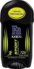 Pulkdeodorant antiperspirant Fa Sport Double Power 50 ml hind ja info | Deodorandid | hansapost.ee