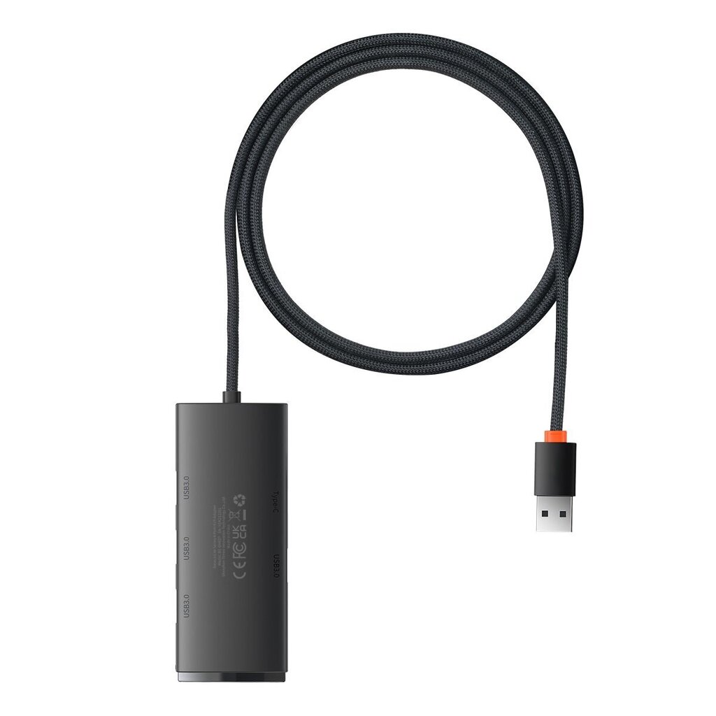 Baseus Lite Series HUB USB-A to 4xUSB-A 3.0 5Gb/s (WKQX030101) цена и информация | USB adapterid ja jagajad | hansapost.ee