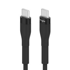 Ringke CB60174RS, USB-C - USB-C 480Мбит/с 60Вт 1.2м черный цена и информация | Кабели для телефонов | hansapost.ee