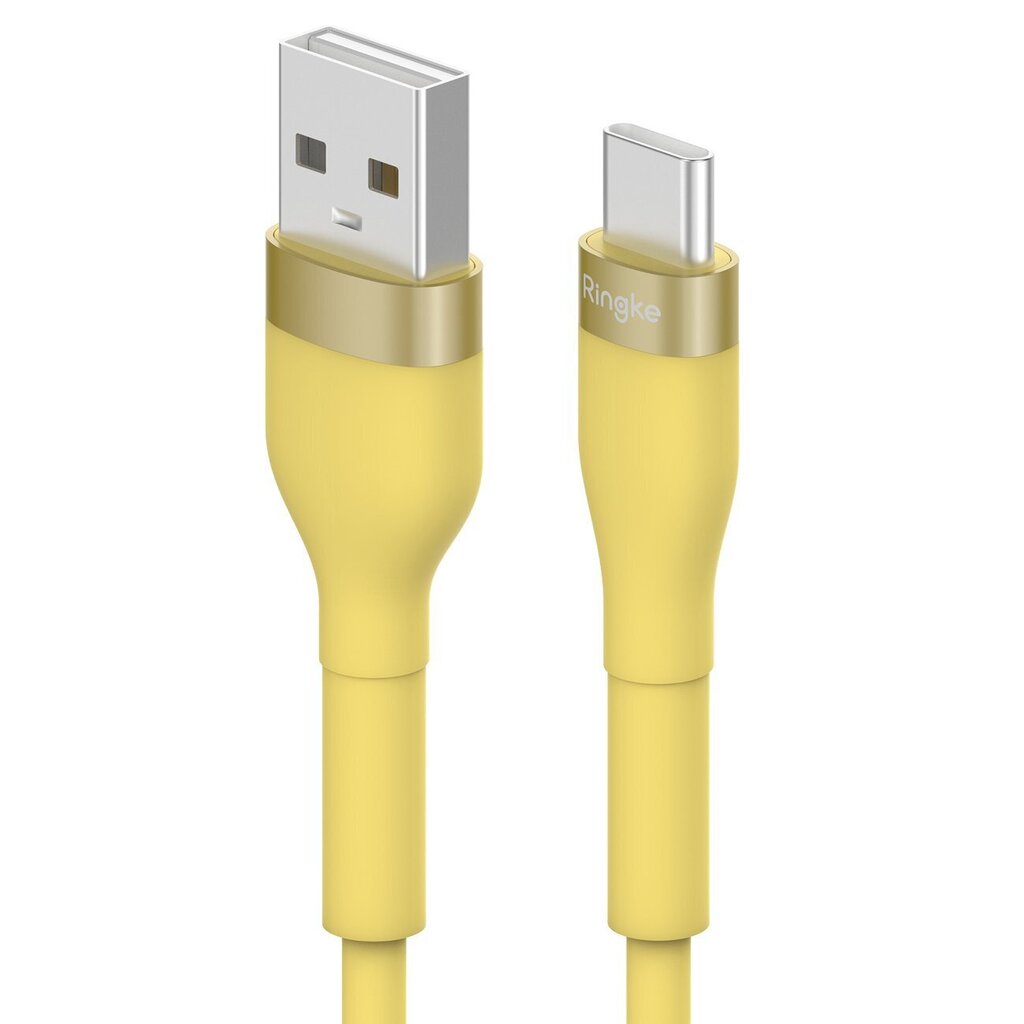 Ringke CB60099RS, USB-A - USB-C 480Mb / s 12W 2m yellow цена и информация | Mobiiltelefonide kaablid | hansapost.ee