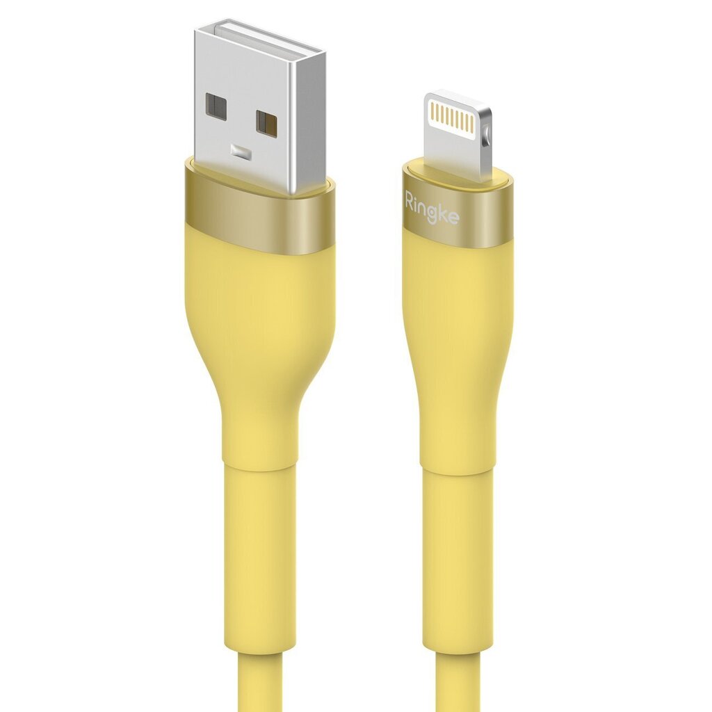 Ringke CB60037RS, USB-A - Lightning 480Mb / s 12W 2m yellow hind ja info | Mobiiltelefonide kaablid | hansapost.ee