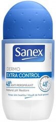 Rulldeodorant SANEX Dermo Extra Control, 50 ml hind ja info | Deodorandid | hansapost.ee