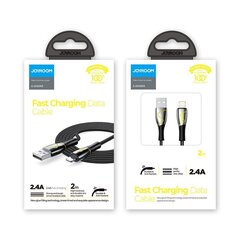 Joyroom Mermaid, USB - Lightning cable 2,4A 2m black (S-2030K6) hind ja info | Mobiiltelefonide kaablid | hansapost.ee