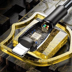 Joyroom Mermaid, USB - Lightning cable 2,4A 2m black (S-2030K6) hind ja info | Mobiiltelefonide kaablid | hansapost.ee