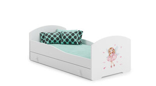 Кровать ADRK Furniture Pepe Girl with Wings, 140х70 см, белая цена и информация | Детские кровати | hansapost.ee
