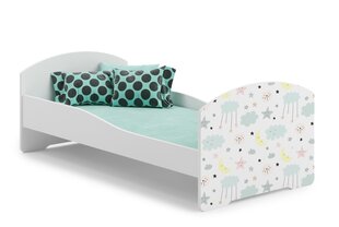 Кровать ADRK Furniture Pepe Galaxy, 160x80 см, белая цена и информация | Детские кровати | hansapost.ee