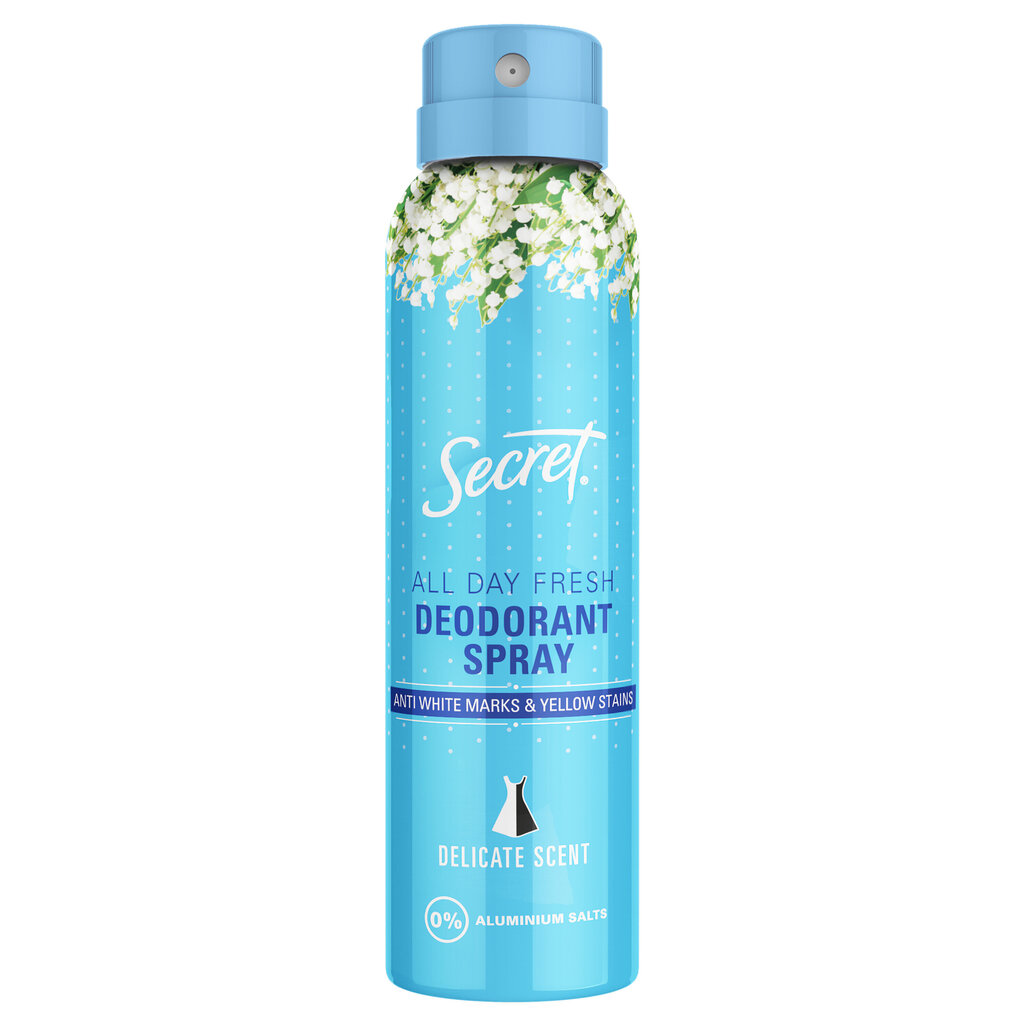 Naine spreideodorant Secret Delicate, 150 ml hind ja info | Deodorandid | hansapost.ee