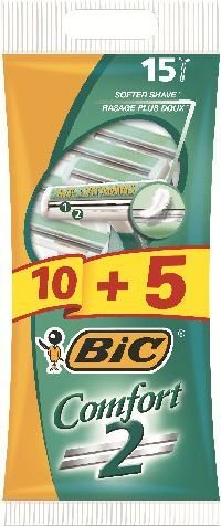 Ühekordsed raseerimisterad Bic Comfort, 10 +5 tk. hind ja info | Raseerimisvahendid | hansapost.ee