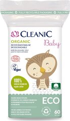 Lastele mõeldud vatipadjad Cleanic Baby Eco, 60 tk hind ja info | Cleanic Parfüümid, lõhnad ja kosmeetika | hansapost.ee