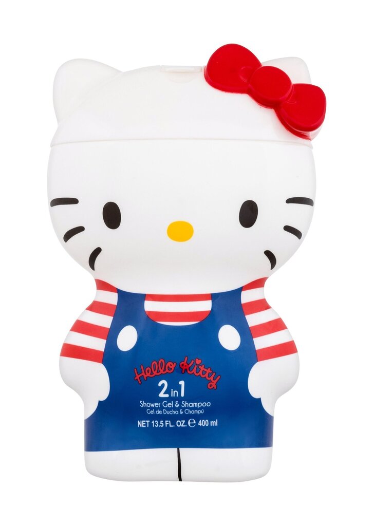 Dušigeel ja juuksešampoon Hello Kitty 2 IN 1, 400 ml цена и информация | Laste ja ema kosmeetika | hansapost.ee