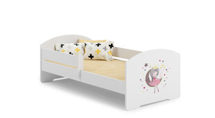 Voodi ADRK Furniture Pepe Barrier Sleeping Princess, 140x70 cm, valge цена и информация | Детские кровати | hansapost.ee