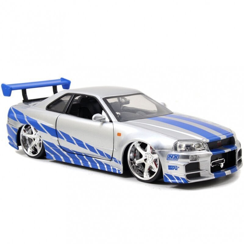 Kiired ja vihased Brian‘i Nissan Skyline GTR 1:24 цена и информация | Mänguasjad poistele | hansapost.ee