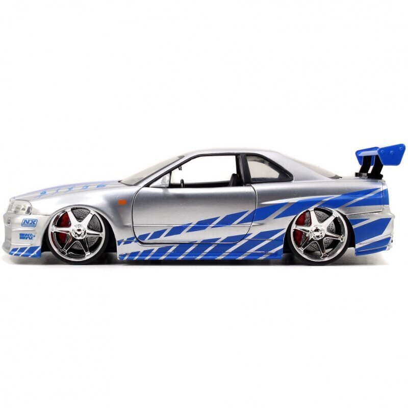 Kiired ja vihased Brian‘i Nissan Skyline GTR 1:24 цена и информация | Mänguasjad poistele | hansapost.ee