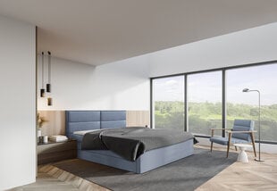 Континентальная кровать Lucy, 120x200 см, синий цвет цена и информация | Кровати | hansapost.ee