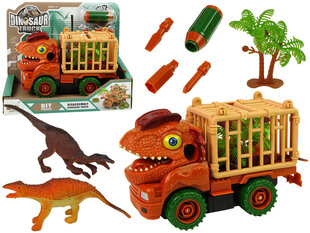 Разборный грузовик Dinosaur Truck с аксессуарами, оранжевый цена и информация | Игрушки для мальчиков | hansapost.ee