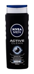 Гель для душа и шампунь Nivea Men Active Clean Shower Gel для мужчин 500 мл цена и информация | Масла, гели для душа | hansapost.ee