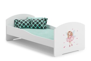Кровать ADRK Furniture Pepe Girl with Wings, 160x80 см, белая цена и информация | Детские кровати | hansapost.ee