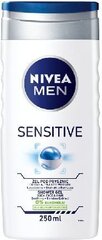 Гель для душа nivea men 250мл sensitive для мужчин цена и информация | Масла, гели для душа | hansapost.ee