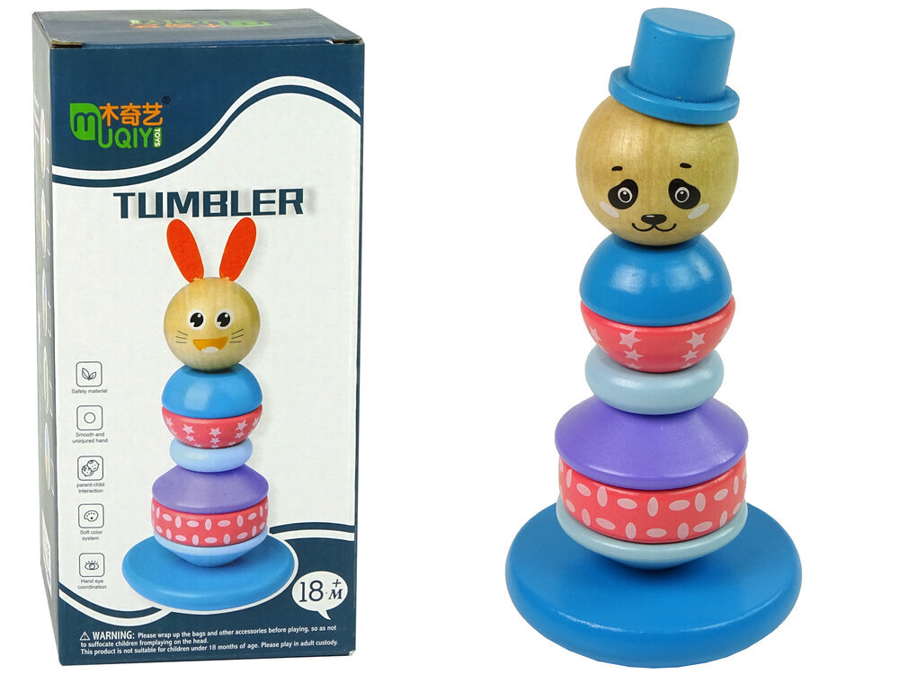 Puidust hariduspüramiid Panda Tumbler hind ja info | Beebide mänguasjad | hansapost.ee