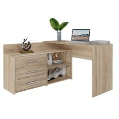 Письменный стол с комодом Dany, коричневый цена и информация | Компьютерные, письменные столы | hansapost.ee