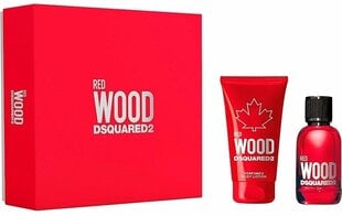 Komplekt naistele: Dsquared2 Red Wood EDT 100 ml + kehakreem 150 ml цена и информация | Женские духи | hansapost.ee