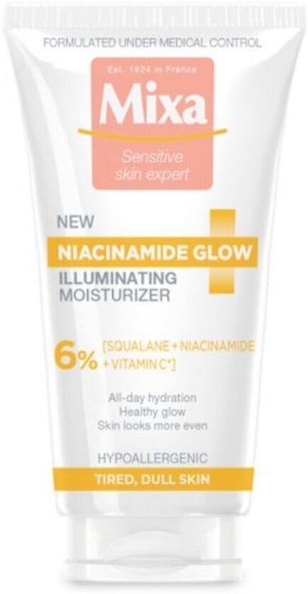 Niisutav näokreem Mixa Niacinamide Glow 50 ml цена и информация | Näokreemid | hansapost.ee