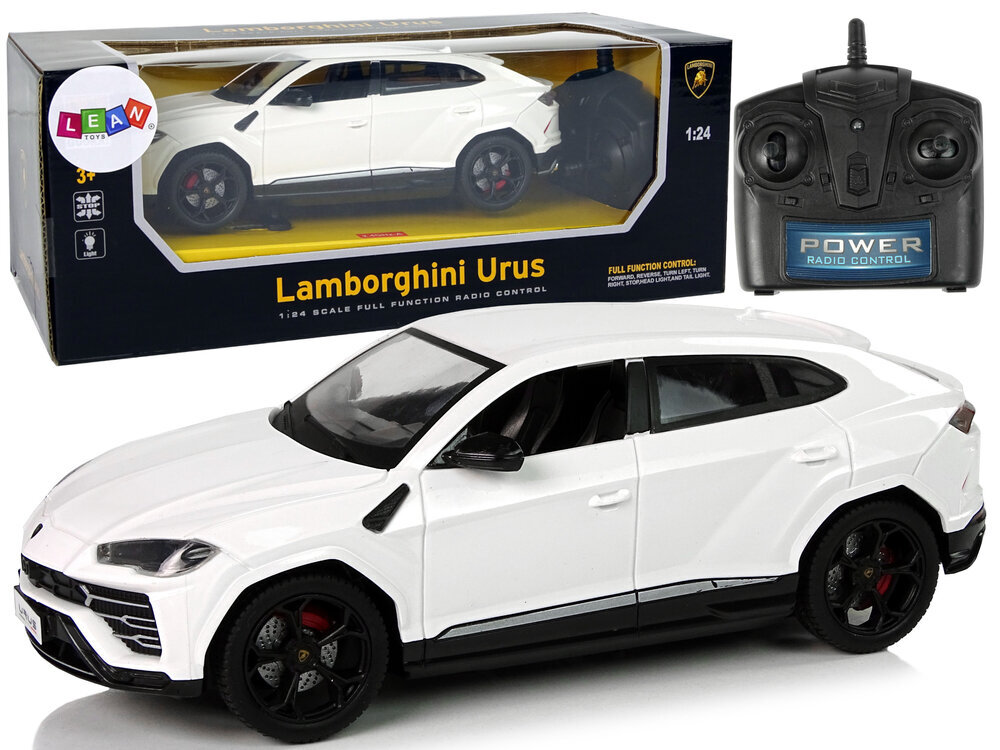 Puldiga juhitav Lamborghini Urus 1:24 valge цена и информация | Mänguasjad poistele | hansapost.ee