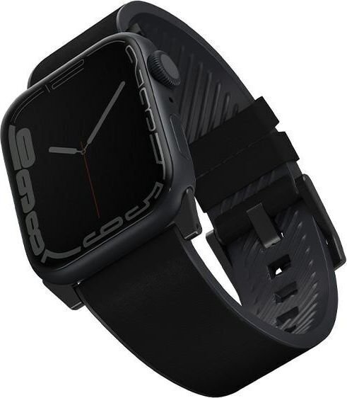 Uniq Straden, Apple Watch Series 4/5/6/7/SE 42/44/45mm (UNIQ588BLK) цена и информация | Nutikellade aksessuaarid ja tarvikud | hansapost.ee