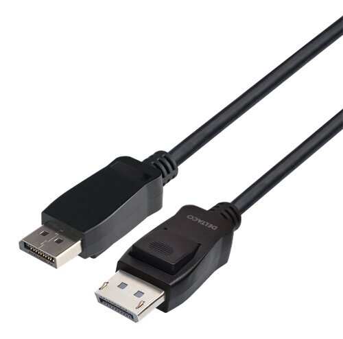 DELTACO DisplayPort cable, DP 1.4, 8K@60Hz, 2m, black цена и информация | Juhtmed ja kaablid | hansapost.ee