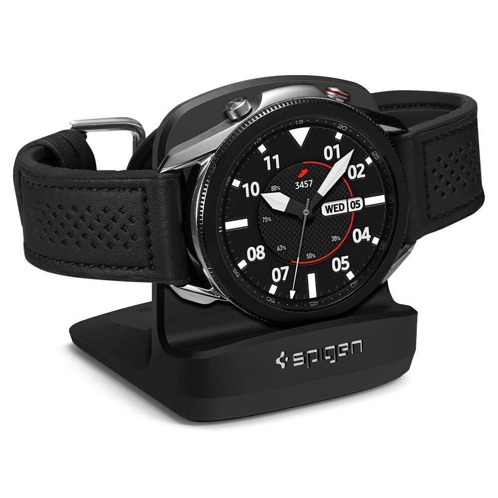 Nutikella alus Spigen S352 Galaxy Watch 4 jaoks, must цена и информация | Nutikellade aksessuaarid ja tarvikud | hansapost.ee
