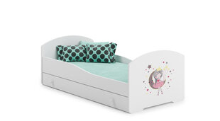Voodi ADRK Furniture Pepe Sleeping Princess, 140x70 cm, valge цена и информация | Детские кровати | hansapost.ee