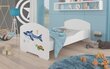 Voodi ADRK Furniture Pepe Sea Animals, 140x70 cm, valge hind ja info | Lastevoodid | hansapost.ee