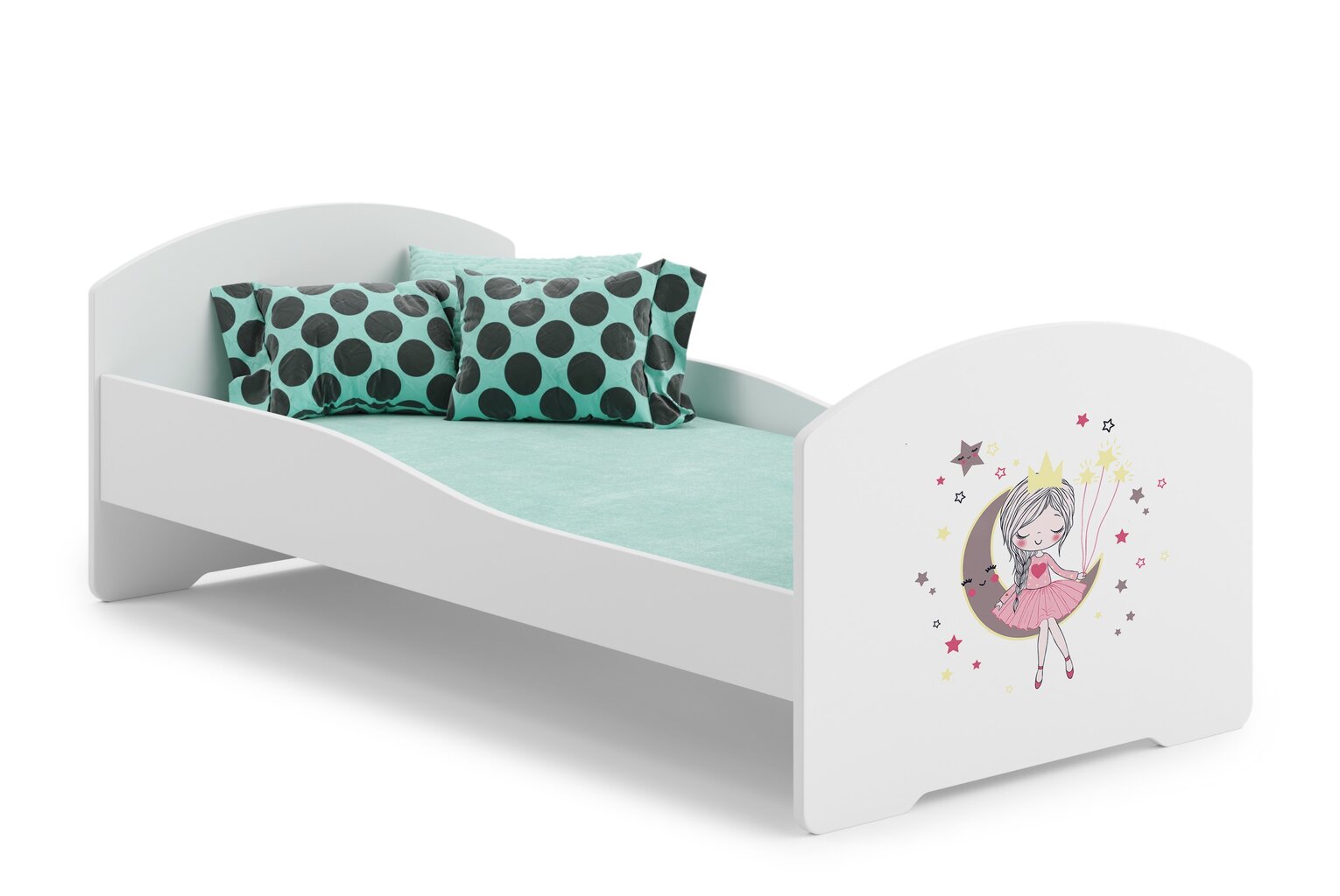 Voodi ADRK Furniture Pepe Sleeping Princess, 140x70 cm, valge hind ja info | Lastevoodid | hansapost.ee