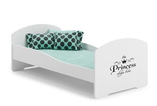 Кровать ADRK Furniture Pepe Princess Black, 160x80 см, белая цена и информация | Детские кровати | hansapost.ee