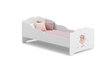 Voodi ADRK Furniture Ximena Girl with Wings, 160x80 cm, valge цена и информация | Lastevoodid | hansapost.ee