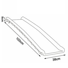 Пандус Lionto для животных, 100x38 см цена и информация | Лежаки, домики | hansapost.ee