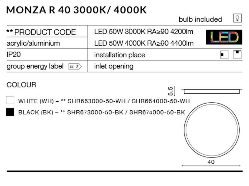 Laevalgusti AZzardo Monza r AZ2265 hind ja info | Laelambid | hansapost.ee