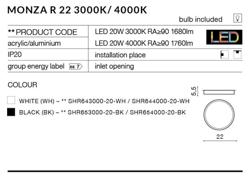 Laevalgusti AZzardo Monza r AZ2260 hind ja info | Laelambid | hansapost.ee