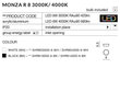 Laevalgusti AZzardo Monza r AZ2253 цена и информация | Laelambid | hansapost.ee