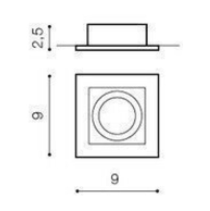 Süvistatav lamp AZzardo Paco AZ0795 price and information | Süvistatavad LED valgustid | hansapost.ee