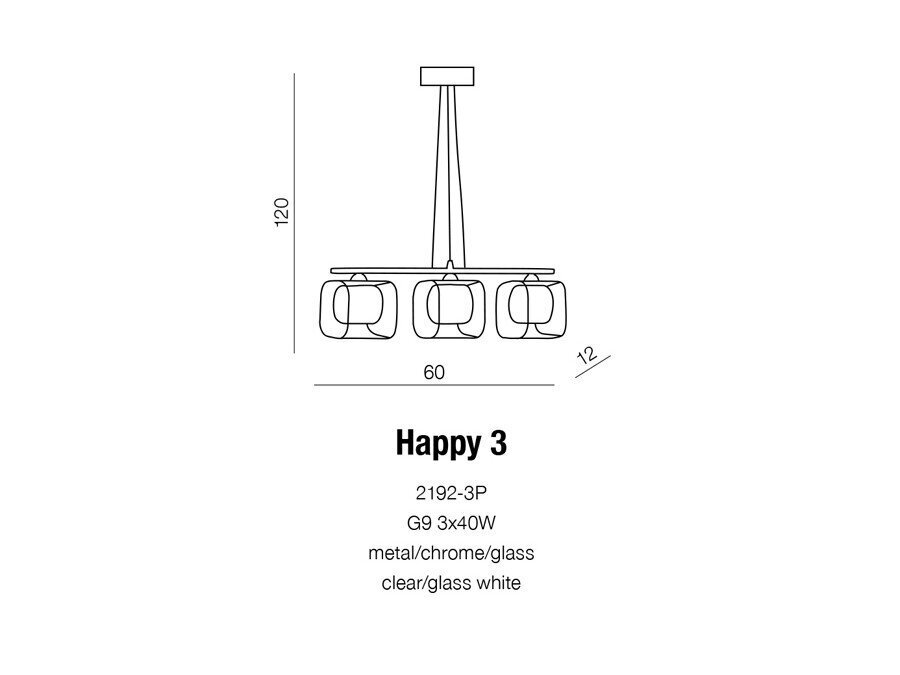 Rippvalgusti AZzardo Happy AZ0484 цена и информация | Rippvalgustid | hansapost.ee