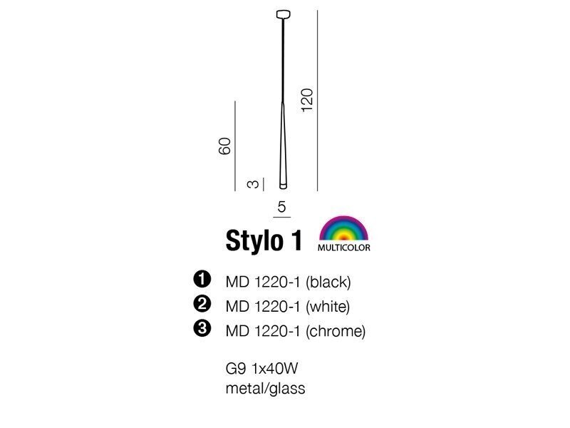 Rippvalgusti AZzardo Stylo AZ0117 hind ja info | Rippvalgustid | hansapost.ee