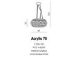 Rippvalgusti AZzardo Acrylio AZ0054 hind ja info | Rippvalgustid | hansapost.ee