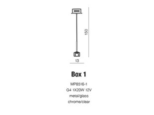 Подвесной светильник Azzardo Box AZ0036 цена и информация | Потолочный светильник, 38 x 38 x 24 см | hansapost.ee