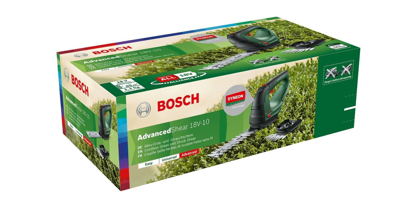 Bosch Advanced Shear 18V-10 цена и информация | Hekilõikurid ja võsalõikurid | hansapost.ee